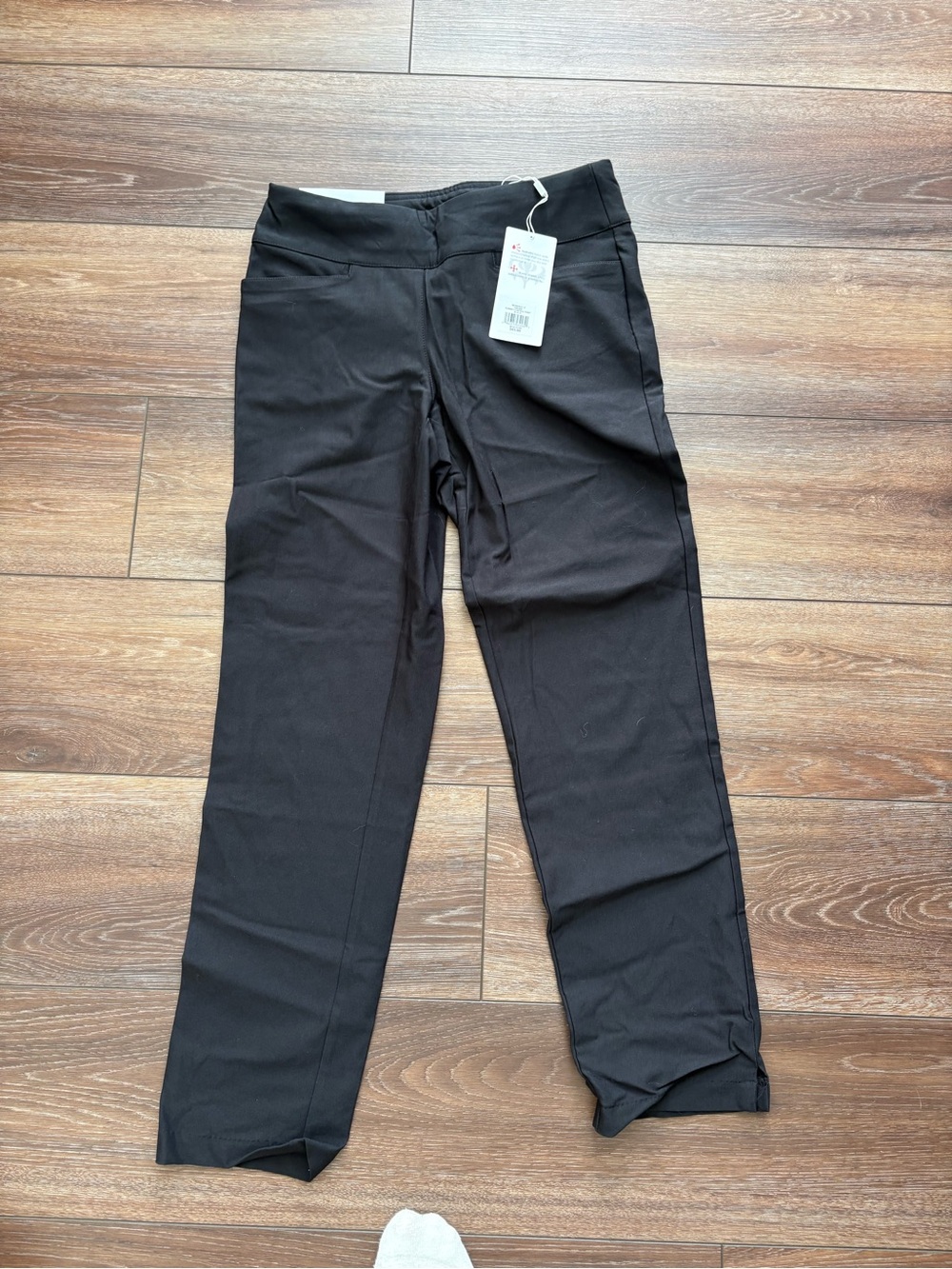 Women’s Lady Hagen Black Pull-On Golf Stretch Pants -